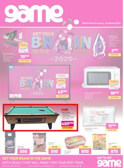 Game Nigeria Lagos : Get Your Brain In The Game (23 Jan - 5 Feb 2020), page 1