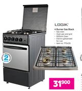 Logik 4 Burner Gas Black