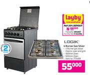 Logik 4 Burner Gas Silver