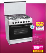 Logik 5 Burner Gas Stainless Steel