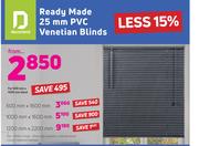 Decorland Ready Made 25mm PVC Venetian Blinds 1000mm x 1600mm Blind