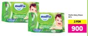 Molfix Baby Wipes-2x60's