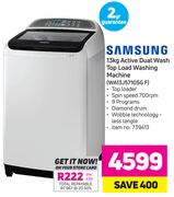 SAMSUNG 13KG Active Dual Wash Top Load Washing Machine - (WA13J5710SG F)