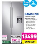 SAMSUNG 559l SXS Fridge - ( RS52N3B13S8 F)