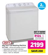 8KG Twin Tub Washing Machine - (DTT166)
