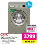 DEFY 6KG Front Loader Washing Machine Grey - (DAW382)