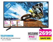 TELEFUNKEN 39" HD LED TV - (TLEDD-39 HD A)