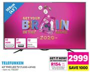 TELEFUNKEN 43" FHD LED Tv - (TLEDD-43FHD)
