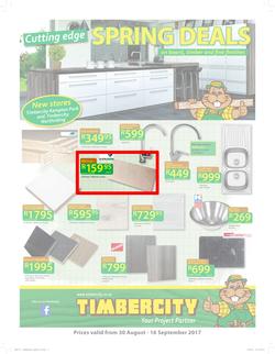 Timbercity : Cutting Edge Spring Deals (30 Aug - 16 Sep 2017), page 1