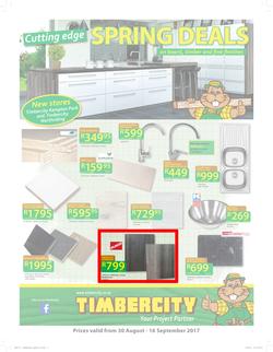 Timbercity : Cutting Edge Spring Deals (30 Aug - 16 Sep 2017), page 1
