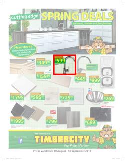 Timbercity : Cutting Edge Spring Deals (30 Aug - 16 Sep 2017), page 1
