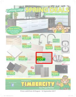 Timbercity : Cutting Edge Spring Deals (30 Aug - 16 Sep 2017), page 1