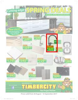 Timbercity : Cutting Edge Spring Deals (30 Aug - 16 Sep 2017), page 1