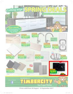 Timbercity : Cutting Edge Spring Deals (30 Aug - 16 Sep 2017), page 1