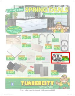 Timbercity : Cutting Edge Spring Deals (30 Aug - 16 Sep 2017), page 1