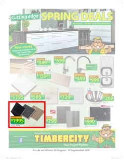 Timbercity : Cutting Edge Spring Deals (30 Aug - 16 Sep 2017), page 1