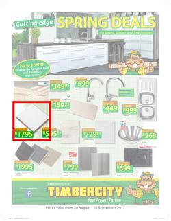 Timbercity : Cutting Edge Spring Deals (30 Aug - 16 Sep 2017), page 1