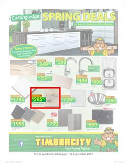 Timbercity : Cutting Edge Spring Deals (30 Aug - 16 Sep 2017), page 1