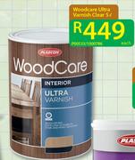 Plascon Woodcare Ultra Varnish Clear-5Ltr