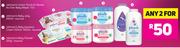 Johnson's Cotton Touch Or Gentle All Over Baby Wipes 72's-For Any 2