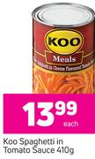 Koo Spaghetti In Tomato Sauce-410g