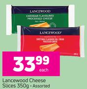 Lancewood Cheese Slices Assorted-350g Each