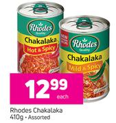 Rhodes Chakalaka Assorted-410g Each