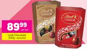 Lindt Chocolate Assorted-200g Per Pack