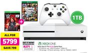 XBox One S 1TB Plus Game Pack-For All