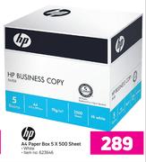 HP A4 White Paper Box 5 X 500 Sheet