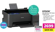 Epson Eco Tank 3In1 MF Colour Printer L3111