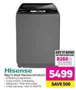Hisense 16Kg TL Wash Machine WTX1602T