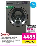 Defy 7Kg Front Loader Washing Machine (Grey) DAW384