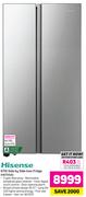 Hisense 670Ltr Side By Side Inox Fridge H670SIA