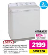 Defy 8Kg Twin-Tub Washing Machine DTT166