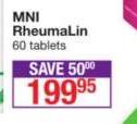 MNI Rheumalin-60 Tablets