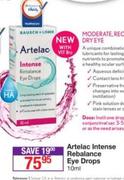 Artelac Intense Rebalance Eye Drops-10ml