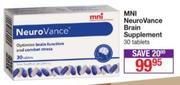 MNI NeuroVance Brain Supplement-30 Tablet