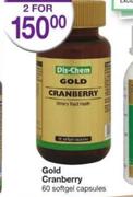 Dis Chem Gold Cranberry 60 Softgel Capsules-Each