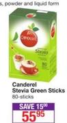 Canderel Stevia Green Sticks-80 Sticks