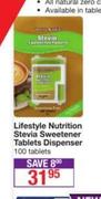 Lifestyle Nutrition Stevia Sweetener Tablets Dispenser-100 Tablets