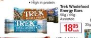 Trek Wholefood Energy Bars Assorted 50gm/55gm-Each