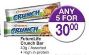 Futurelife Crunch Bar Assorted (High In Protein)-5X40gm 