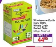 Wholesome Earth Only 100% Whole Grain Rolled Oats-500gm
