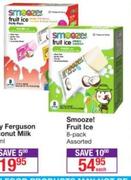 Smooze Fruit Ice Assorted 8-Pack-Each