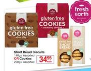 Short Bread Biscuits Assorted 140gm Or Cookies Assorted 200gm-Each