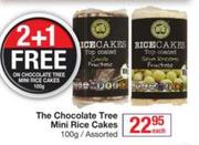 The Chocolate Tree Mini Rice Cakes Assorted-100g Each