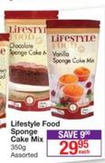 Lifestyle Food Spong Cake Mix Assorted-350gm Each