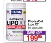 USN Phedra Cut Lipo XT 80 Capsules