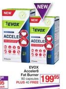 Evox Acceler 8 Fat Burner 80 Capsules Plus 40 Free